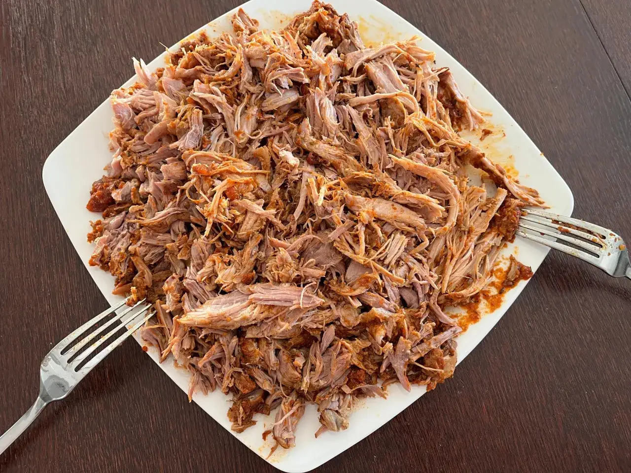 szarpana wieprzowina obiad rodzinny