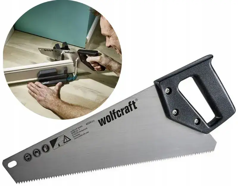 różne narzędzia do cięcia listew przypodłogowych