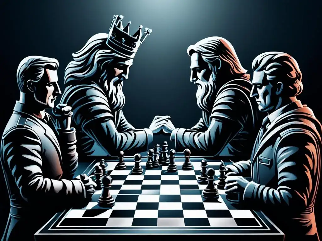 Najwięksi mistrzowie świata w szachach kolaż