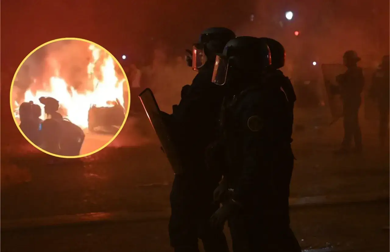 Chaos kibice finał Ligi Mistrz&oacute;w 2022 Paryż