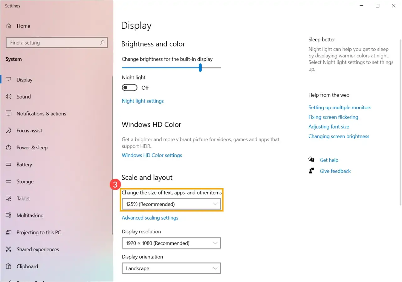 ustawienia wyświetlania Windows 10 11