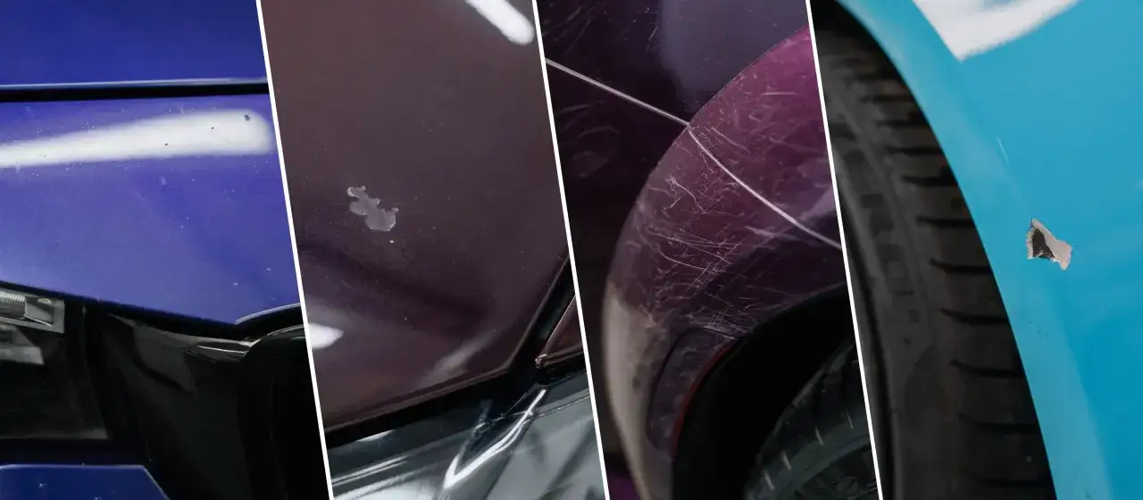 Jak usunąć otarcie zderzaka? Zobacz r&oacute;żne rodzaje uszkodzeń lakieru samochodowego: rysy, odpryski i przetarcia.