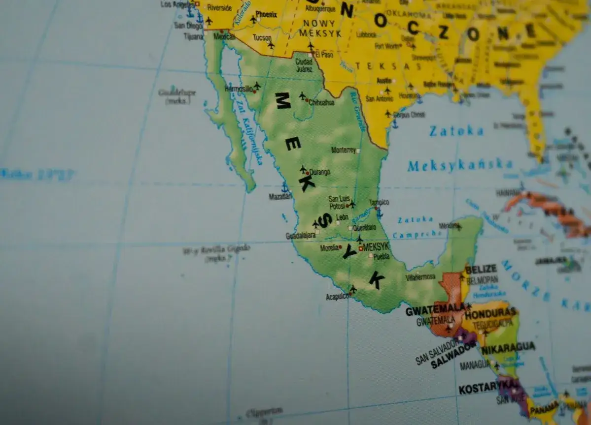 Mapa Meksyku i okolic. Czy jest bezpiecznie w Meksyku? Podróżni szukają informacji.