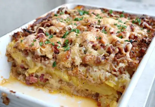 zapiekanka ziemniaczana z mięsem mielonym przepis