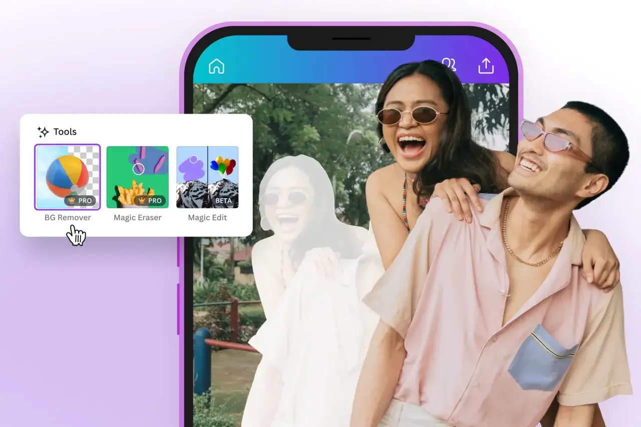 Para edycji zdjęć z pomocą **Samsung Galaxy AI**: narzędzia BG Remover, Magic Eraser i Magic Edit.