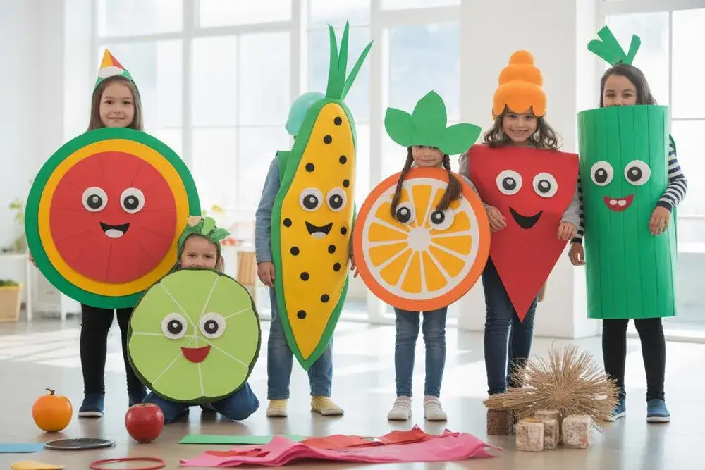 materiały do przebrania diy recykling