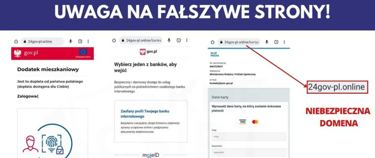 Oszustwo internetowe fałszywe dokumenty