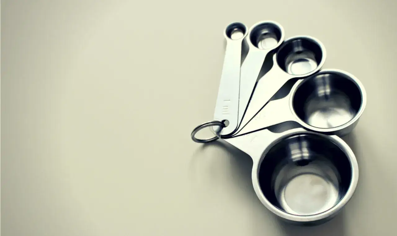 miarki kuchenne szklanka łyżka łyżeczka