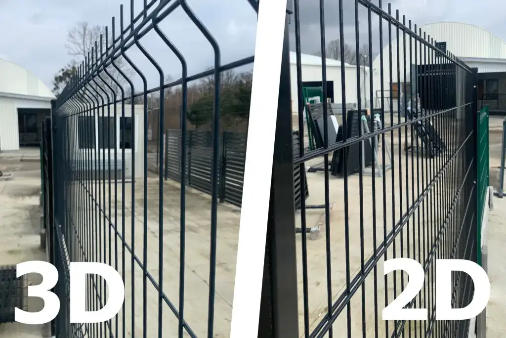 Przykładowe ogrodzenia panelowe 2D i 3D