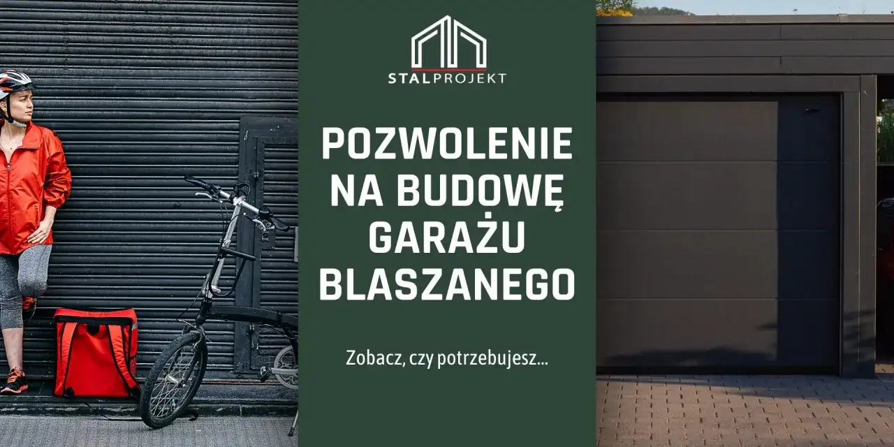 Kobieta z rowerem i torbą czeka przed garażem. Czy trzeba mieć pozwolenie na budowę garażu? Sprawdź!