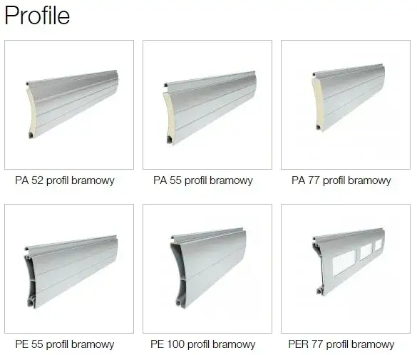 Por&oacute;wnanie profili stalowych i aluminiowych do bram garażowych