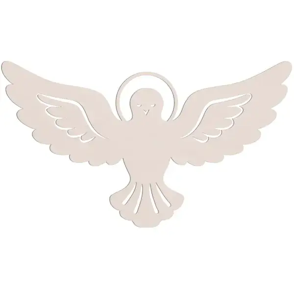 Młoda osoba refleksyjna, symbol Ducha Świętego, bierzmowanie