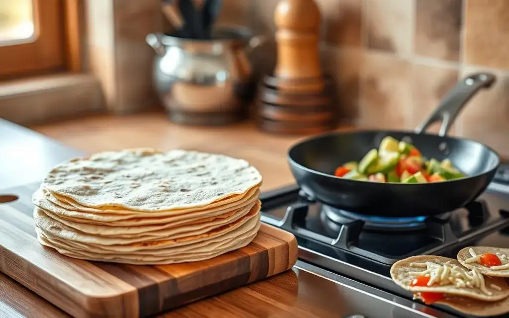 Zdjęcie Jak podgrzać tortille na patelni, aby były idealnie miękkie i chrupiące