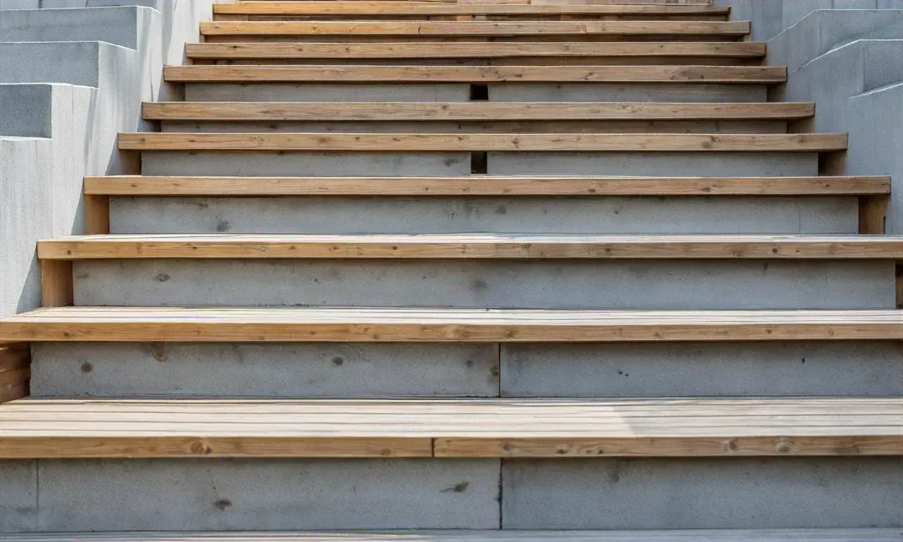 Zdjęcie Drewniane schody na beton: unikaj błędów przy wyborze materiału