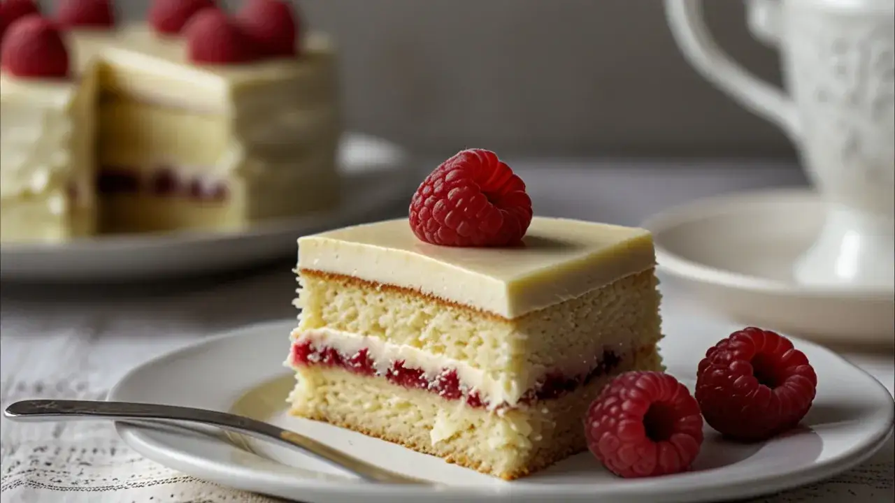 Zdjęcie Ciasto z białą czekoladą i malinami: Wyjątkowe smaki na każdą okazję