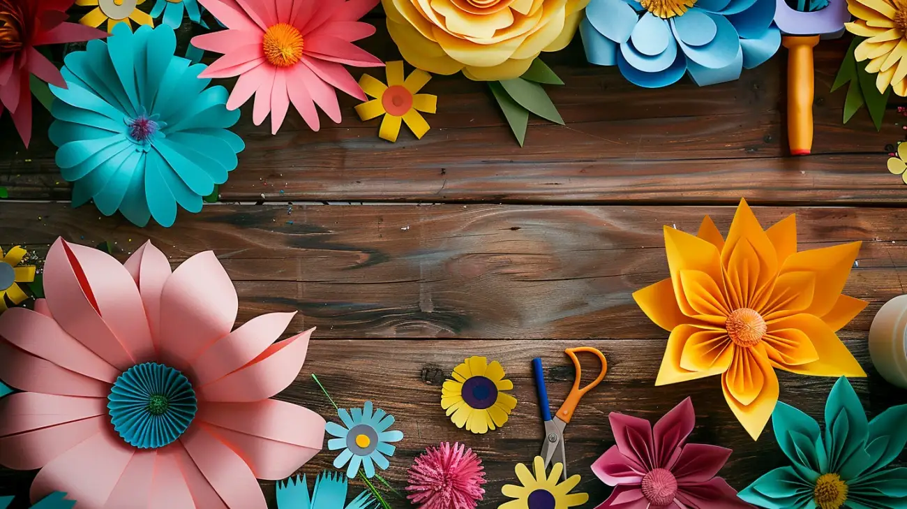 Zdjęcie Kwiaty z bibuły: twórz piękne dekoracje z naszym scenariuszem!