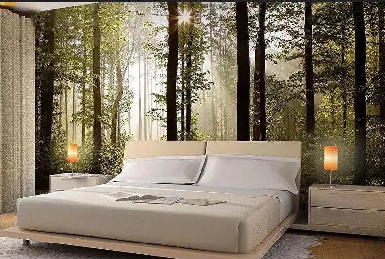 Zdjęcie Fototapeten Schlafzimmer: Beruhigende Designs für entspannte Nächte
