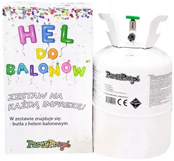 butla z helem do napełniania balon&oacute;w w domu