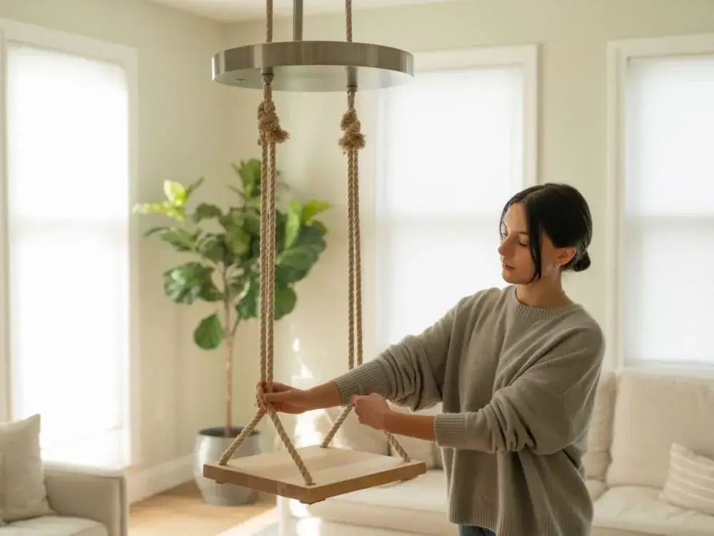 Zdjęcie Jak zawiesić huśtawkę w domu - proste kroki i bezpieczne metody