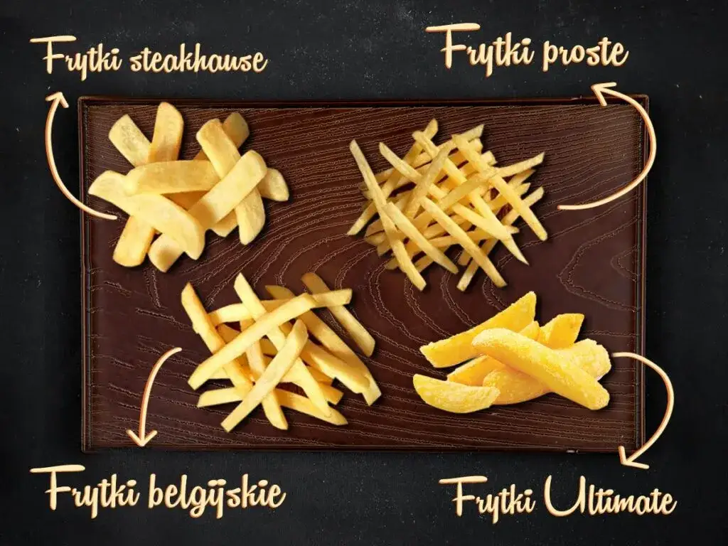 różne rodzaje frytek porównanie