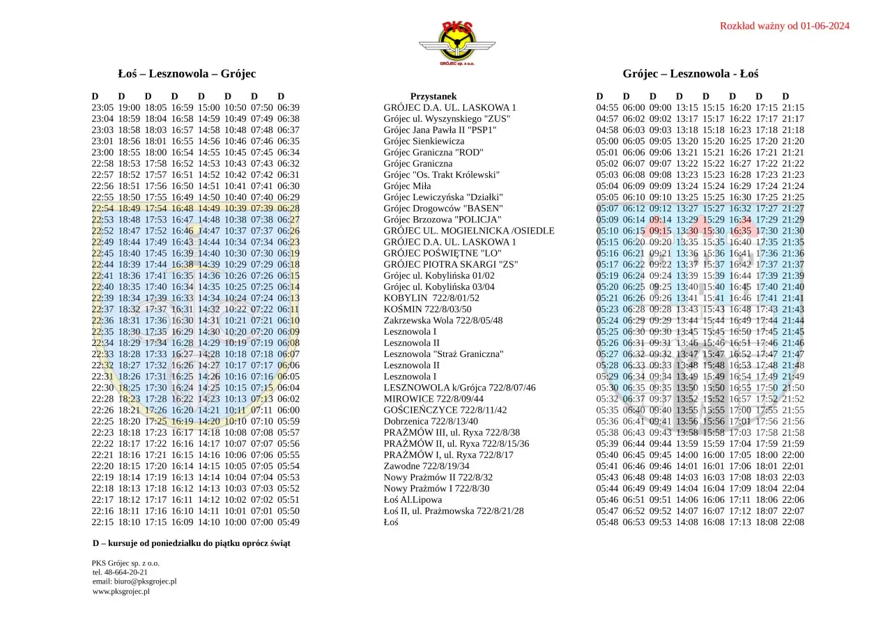 Zdjęcie Rozkład jazdy PKS Warszawa Góra Kalwaria – godziny odjazdów i trasy