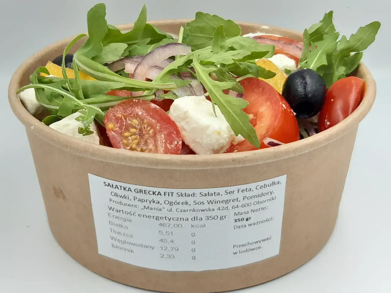 sałatka grecka składniki kalorie