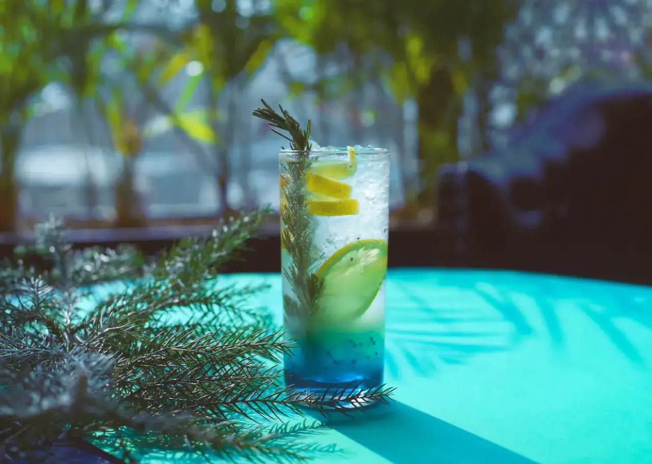 Bezalkoholowy drink ze Spritem i owocami