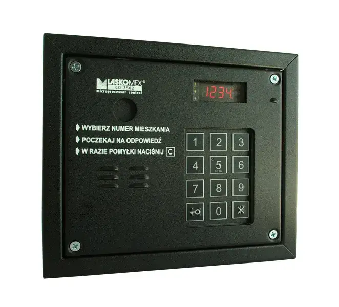 panel domofonu cyfrowego klawiatura