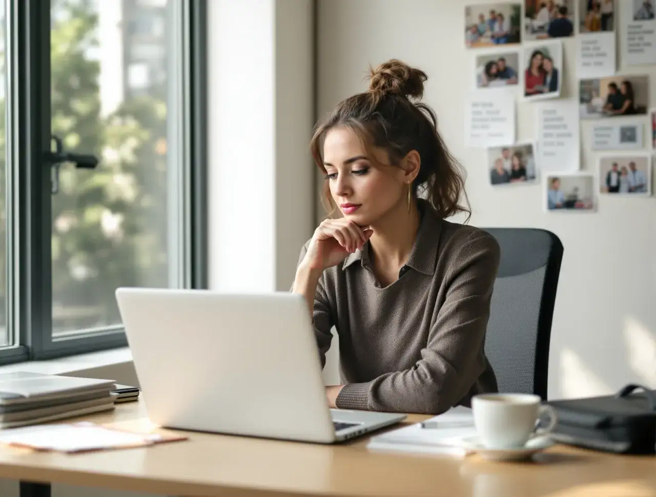 kobieta podejmująca małą decyzję