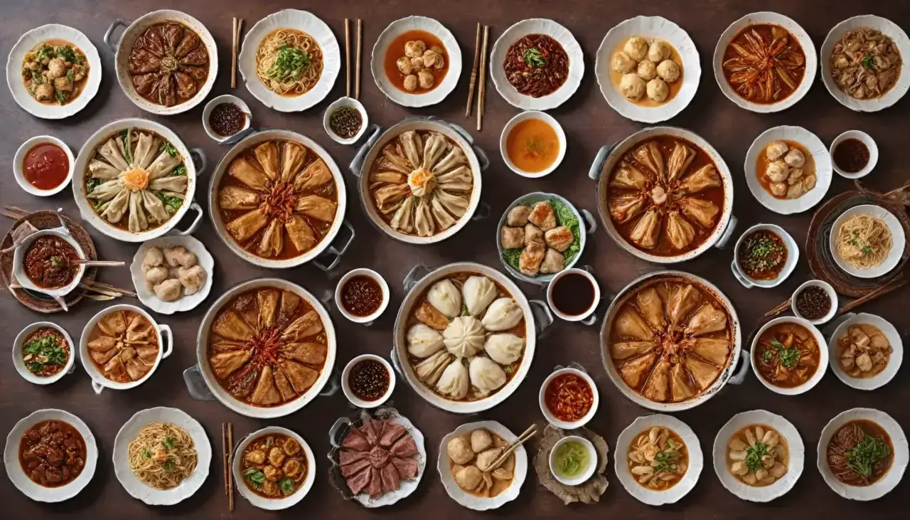 Mapa kulinarnych region&oacute;w Chin