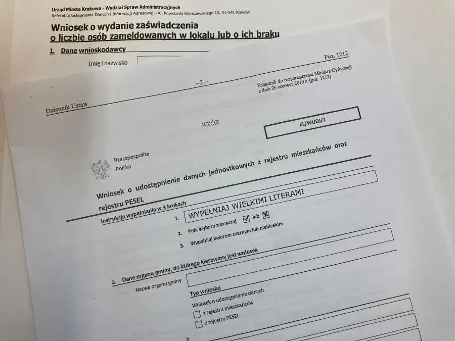 Dokumenty sądowe i PESEL