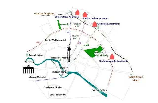 mapa cen wynajmu mieszkań Berlin dzielnice