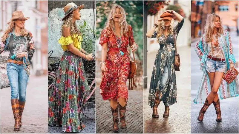 Kluczowe ubrania w stylu boho: sukienka maxi, dzwony, tunika, kamizelka