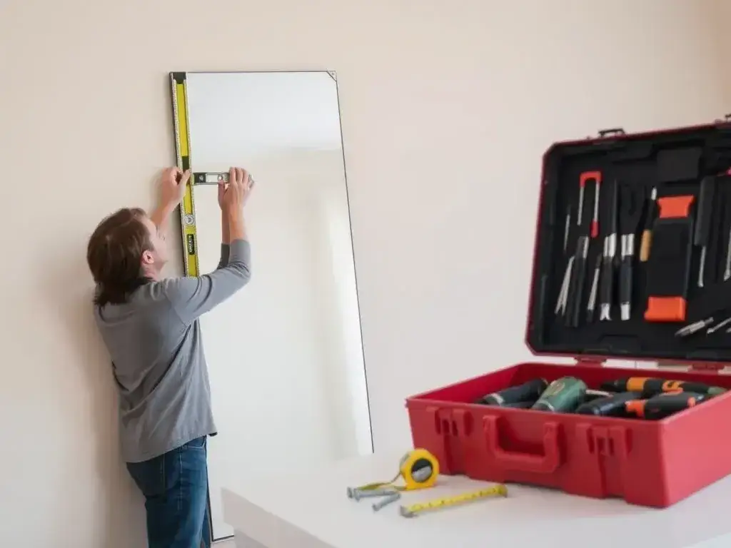 mocowanie bardzo ciężkiego lustra na ścianie