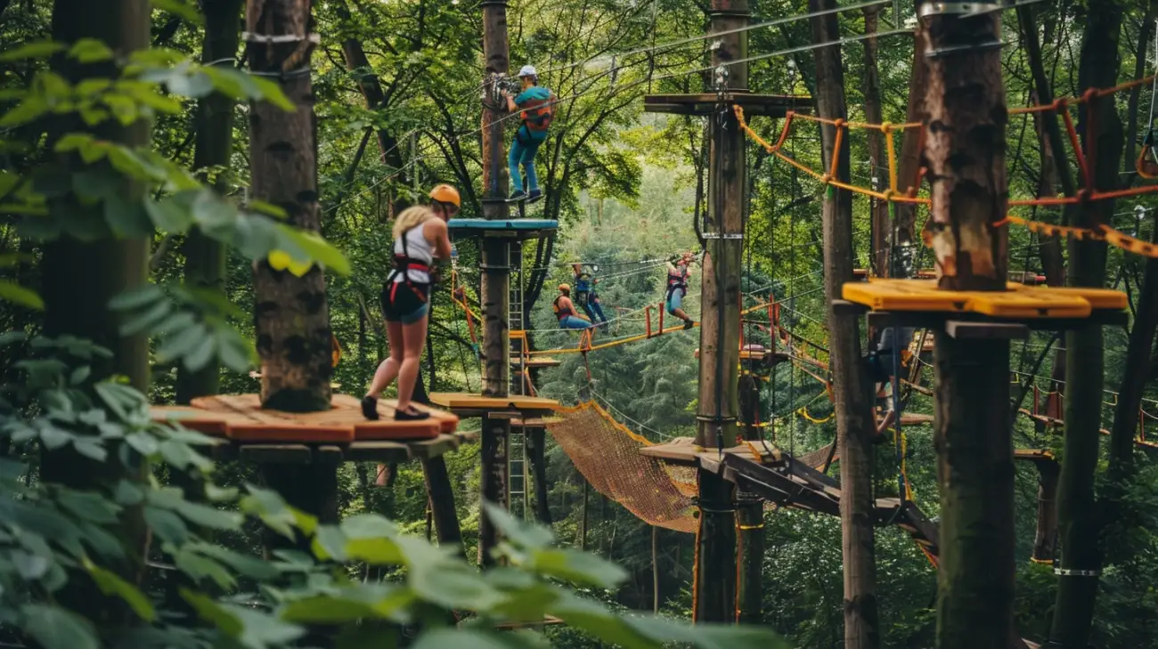Zdjęcie Adrenalina i zabawa czekają na Kaszubach: Park linowy