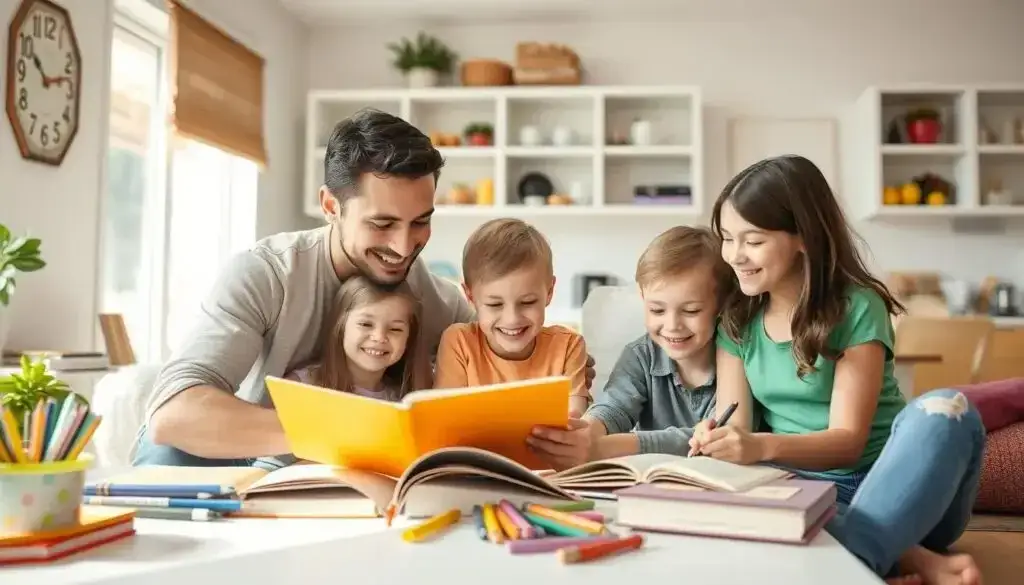 rodzina edukacja domowa szczęśliwa nauka w domu