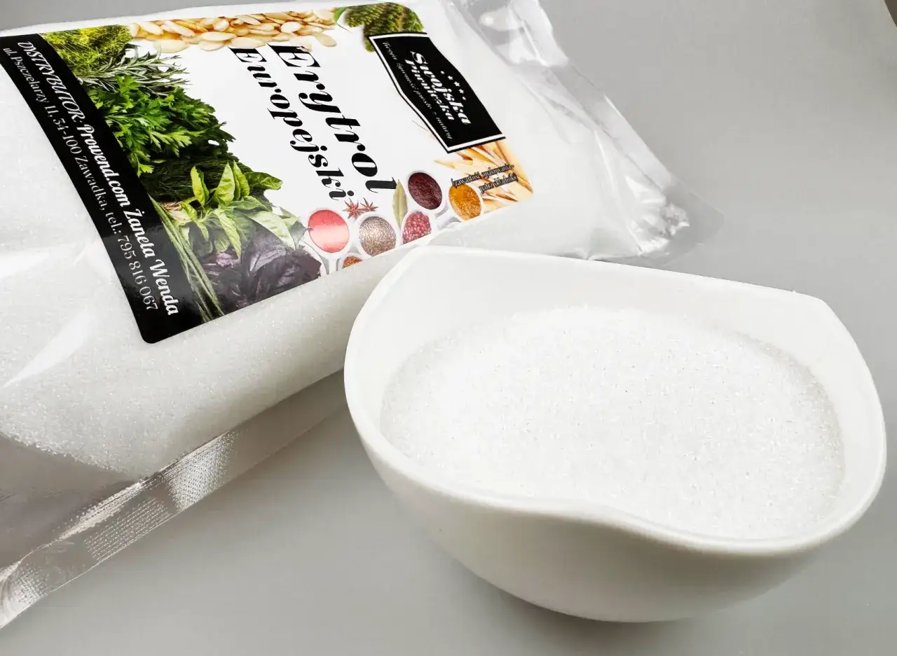 Erytrytol w proszku i kryształkach