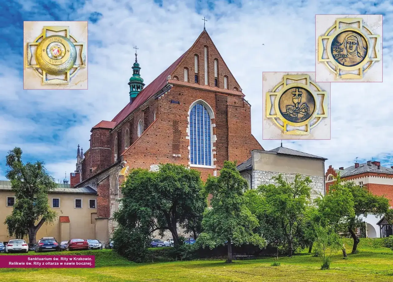 Relikwie św. Rity z Cascii, patronki w trudnych sprawach, w Sanktuarium w Krakowie. Modlitwa do św. Rity, gdy wszystko zawodzi, przynosi nadzieję.