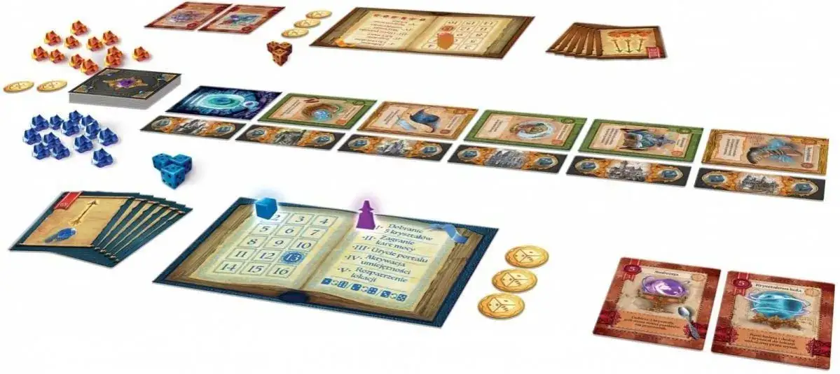 Księga Czar&oacute;w zawartość pudełka