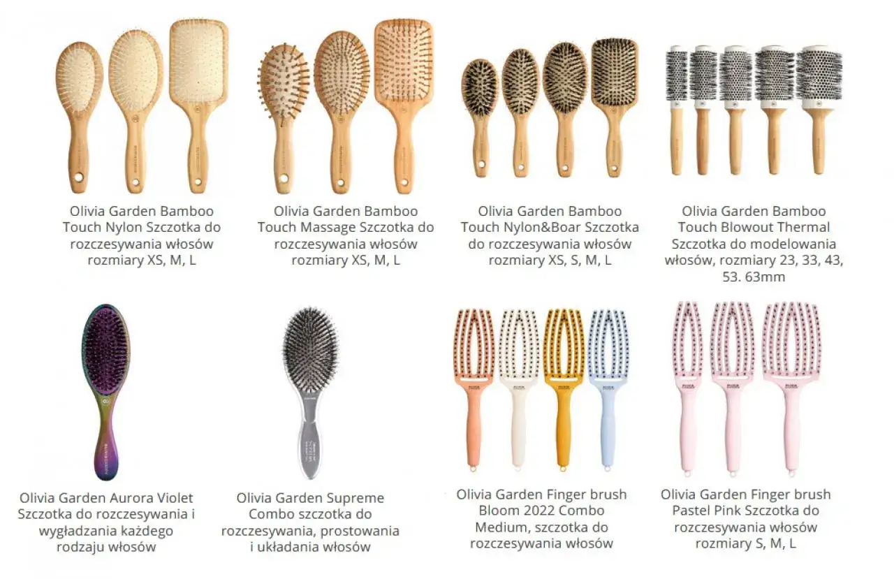 brudna szczotka do włosów i czysta szczotka porównanie