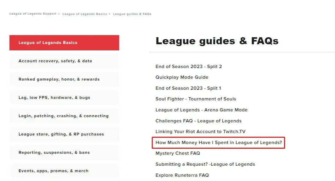 League of Legends Riot Support wydatki
