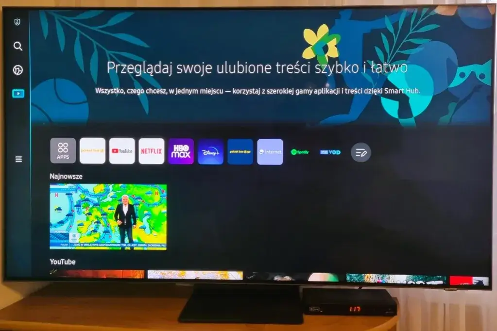 Samsung Smart Hub ekran gł&oacute;wny