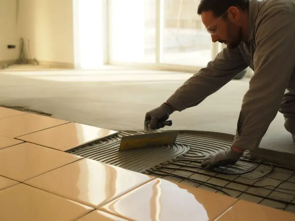 Aplikacja kleju do płytek pełne pokrycie