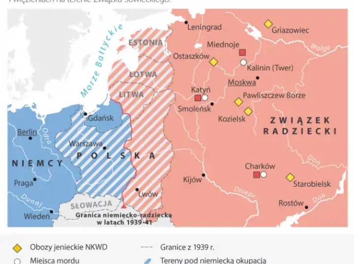 Mapa położenia Katynia w Rosji