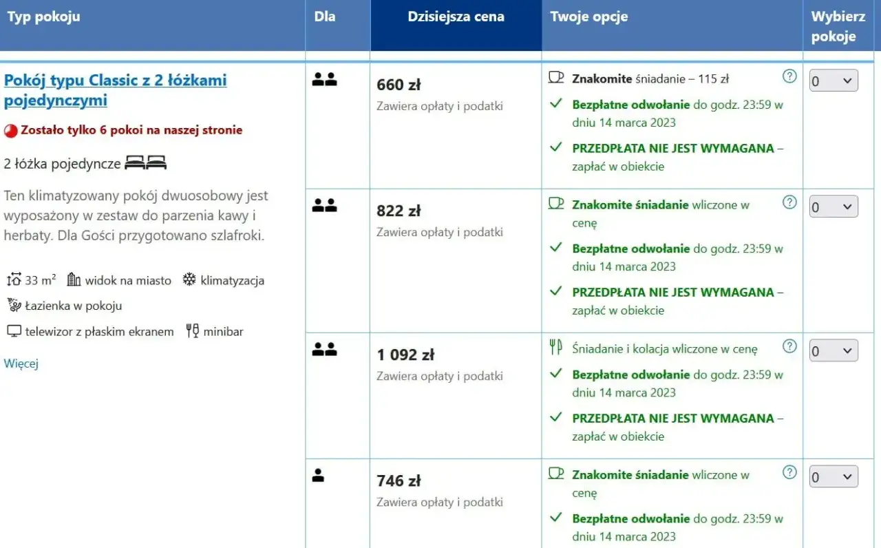 różne platformy rezerwacji noclegów ikony