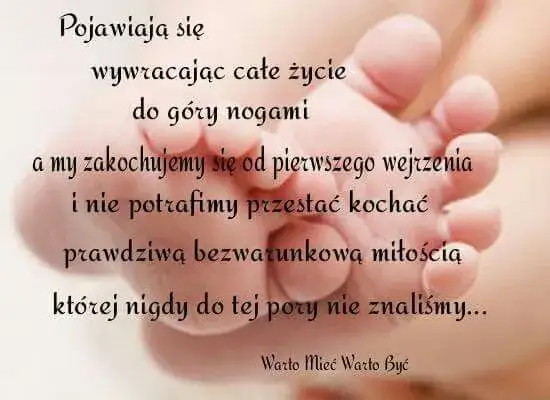 Wzruszające cytaty narodziny dziecka