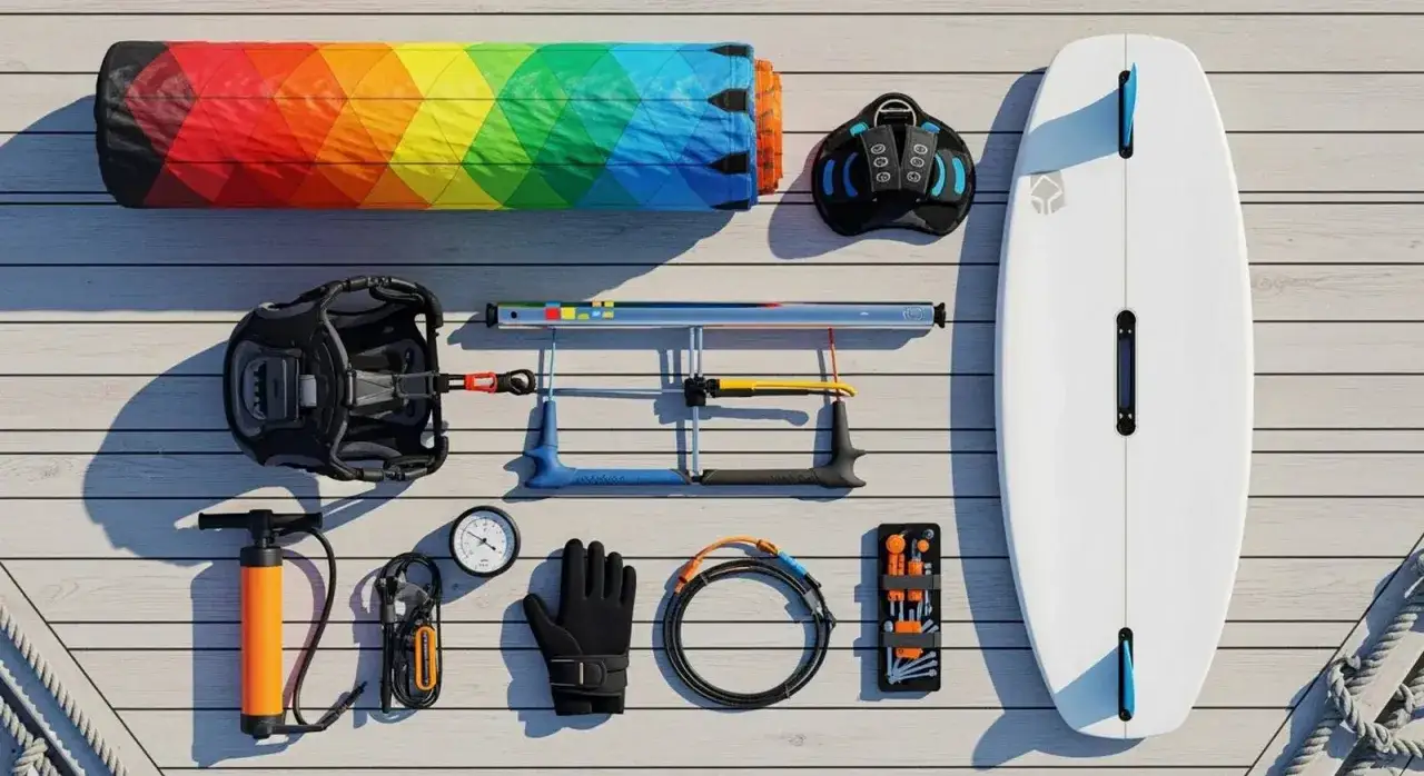 sprzęt kitesurfingowy dla początkujących