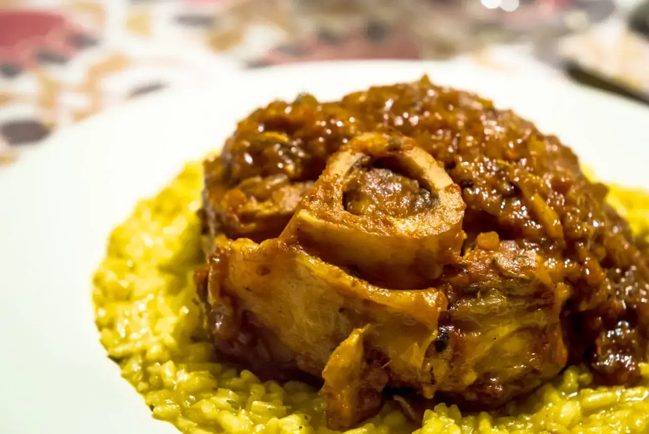 Risotto alla milanese con ossobuco