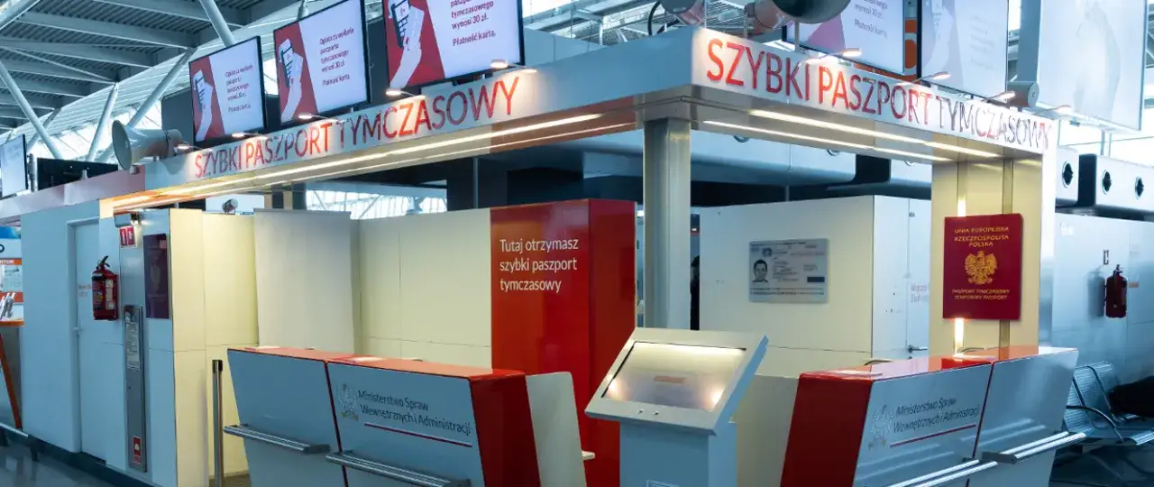 Paszport tymczasowy na lotnisku Chopina