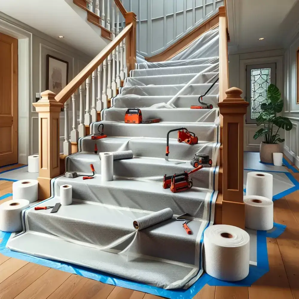 Zdjęcie Jak zabezpieczyć schody przed remontem, aby uniknąć kosztownych uszkodzeń